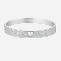 Aliança Prata Namoro 4mm Coração Friso Brilho Namorada Casal Anatomica Presente Namorados