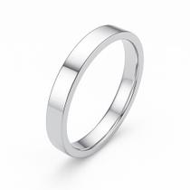 Aliança Prata Namoro 4mm Reta Abaulada Tradicional Presente Luxo Casal Relacionamento
