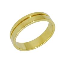 Aliança Quadrada com Friso F Aliança Quadrada com Friso F