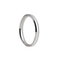 Aliança Quadrada Fina Prata 925 - 3mm Namoro Compromisso