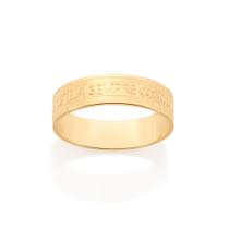 Aliança religiosa folheada a ouro 513287 Rommanel Aliança religiosa folheada a ouro 513287 Rommanel