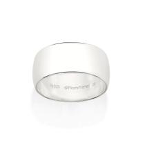 Aliança Rommanel Lisa Meia Cana Prata 925 810252 Aliança Rommanel Lisa Meia Cana Prata 925 810252