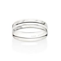 Aliança Rommanel Trabalhada Prata 925 810254