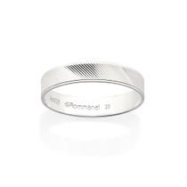 Aliança Rommanel Trabalhada Prata 925 810257