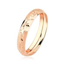 aliança toda trabalhada 4mm ouro 10k rosé rosa com gravação Tamanho:20Cor:Dourado aliança toda trabalhada 4mm ouro 10k rosé rosa com gravação Tamanho:20Cor:Dourado