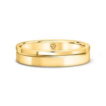 Aliança Verona Em Ouro 18k