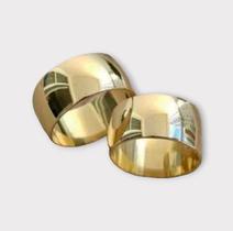 Alianças Banhada á ouro 18 k/ 8 MM - O Par Alianças Banhada á ouro 18 k/ 8 MM - O Par