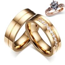 Alianças Banhada Ouro 18k Casamento Tradicional Noivado Anel + solitário