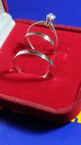 Alianças Casal Prata 950 Namoro ,Compromisso Noivado 2 mm e Anel Solitário Alianças Casal Prata 950 Namoro ,Compromisso Noivado 2 mm e Anel Solitário