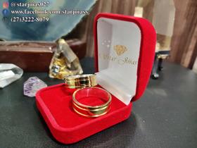 Alianças de moeda com revestimento interno em prata Alianças de moeda com revestimento interno em prata