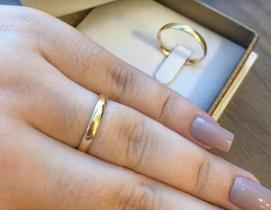 Alianças o par 3 gramas ouro 14k