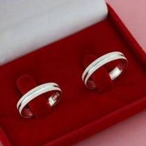 Alianças Prata 950 3 mm Fosca e Lisa Para Namoro e Compromisso Alianças Prata 950 3 mm Fosca e Lisa Para Namoro e Compromisso