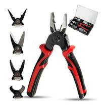 Alicate 5 em 1 Hidraulica Eletricista Obra Construçao Ferramenta Crimpagem Desencapagem Corte Cabo Fio Multifunçao Alicate 5 em 1 Hidraulica Eletricista Obra Construçao Ferramenta Crimpagem Desencapagem Corte Cabo Fio Multifunçao