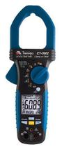Alicate Amperímetro Digital CAT IV 600V Corrente AC/DC True RMS EF Filtro Passa Baixa Linha Viva Função Rotação de Fase Minipa ET-3902