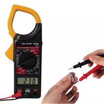 Alicate Amperímetro Digital Completo 750V 20A 200A Data Hold