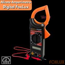 Alicate Amperimetro Digital Foxlux Multimetro Profissional