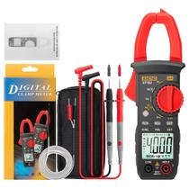 Alicate Amperímetro Digital Profissional ST182 - Medição de Corrente e Tensão