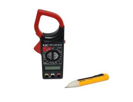 Alicate Amperimetro multimetro digital + Caneta Detectora de corrente elétrica