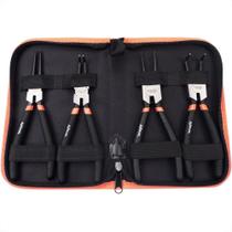 Alicate Aneis Waft Interno /Externo Reto /Curvo 7'' Com 4Pecas 6582 Alicate Aneis Waft Interno /Externo Reto /Curvo 7'' Com 4Pecas 6582