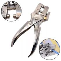 Alicate Aplicador Furador Ilhós Linha Profissional+100 Ilhós