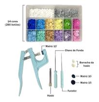 Alicate Aplicar Botões Plastico Ritas Box C/ 280 Botões 10mm Alicate Aplicar Botões Plastico Ritas Box C/ 280 Botões 10mm