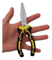 Alicate bico chato ac 6" / aço carbono / amarelo