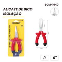 Alicate Bico Fino 6 Multiuso Aço Resistente Alta Precisão BOM1640 Alicate Bico Fino 6 Multiuso Aço Resistente Alta Precisão BOM1640