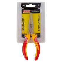 Alicate Bico Meia Cana Thompson Cromo Vanadio Profissional Niquelado 6'' - Kit C/6 Pecas