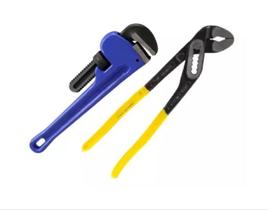 Alicate Bomba D Água E Chave Grifo 14 Conserto Canos Tubos