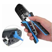 Alicate Catraca Crimpagem Desemcapar Cabo Rede RJ45 RJ11