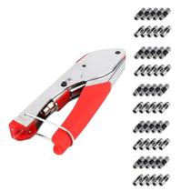 Alicate Climpardor profissional rg06 + 50 conectors rg06 Alicate Climpardor profissional rg06 + 50 conectors rg06