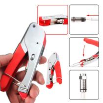 Alicate Compressão Conector Coaxial RG59 RG6 tv Cabo e Antenas com Mola de Pressão Alicate Compressão Conector Coaxial RG59 RG6 tv Cabo e Antenas com Mola de Pressão
