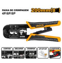 Alicate Compressão Terminal RJ11/RJ45/4P/6P/8P INGCO