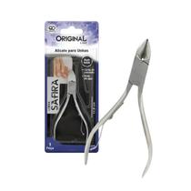 Alicate Cortador De Unha Curvo Inox Safira 11.8cm Prata
