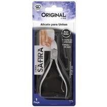 Alicate Cortador de Unha Curvo Inox Safira 4'' 10cm Prata Alicate Cortador de Unha Curvo Inox Safira 4'' 10cm Prata