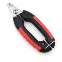 Alicate Cortador de Unha Profissional Pet Emborrachado 16cm Seguro com Trava para Cachorros Gatos e Roedores