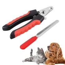 Alicate Cortador De Unhas e Lixa Para Pet Cães Gatos - Pet Nail