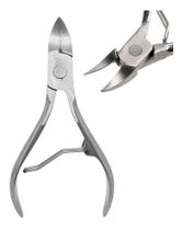 Alicate Cortar Unha Manicure Curvo Profissional Aço Inox