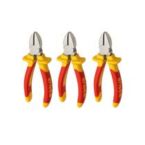 Alicate Corte Diagonal 6 Polegadas Cr-v Cabo Emborrachado Ômega