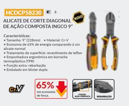 Alicate Corte Diagonal 9'' De Ação Composta 65% Menos Força