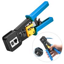 Alicate Crimpador Rj45 Rj11 Ethernet Rede Conector Vazado Multi Função