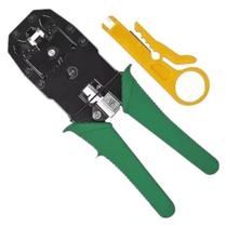 Alicate Crimpar Decapar Cortar 3em1 Rj-45/11/12 +5pç Mb Tools Alicate Crimpar Decapar Cortar 3em1 Rj-45/11/12 +5pç Mb Tools