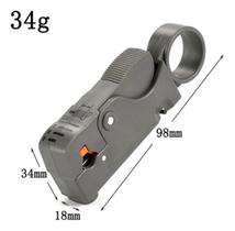 Alicate Crimpar + Descascador Cabo Coaxial Rg6 Rg59 Conector