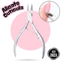Alicate Cutículas e Unhas Profissional Manicure Aço Inox Afiado