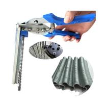 Alicate De Anel De Aço Inoxidável Com Cabo Antiderrapante E 600 Clips M Para Gaiola De Galinha E