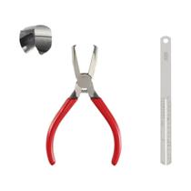 Alicate De Bico Chato Para Remoção De Trastes De Guitarra Com Proteção De Aço
