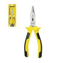 Alicate De Bico Fino Longo 6 Polegadas 165mm Cabo Emborrachado Ergonômica Meia Cana 1601