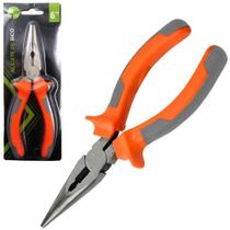 Alicate De Bico Meia Cana Reto 6'' Cabo Emborrachado Laranja