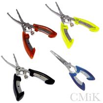 Alicate de Bico Plier Multifuncional Cromado para Pesca com Trava