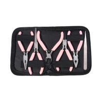 Alicate De Bico Redondo Em Aço Inoxidável Rosa Para Artesanato, Beading, DIY, Fabricação De Joias,